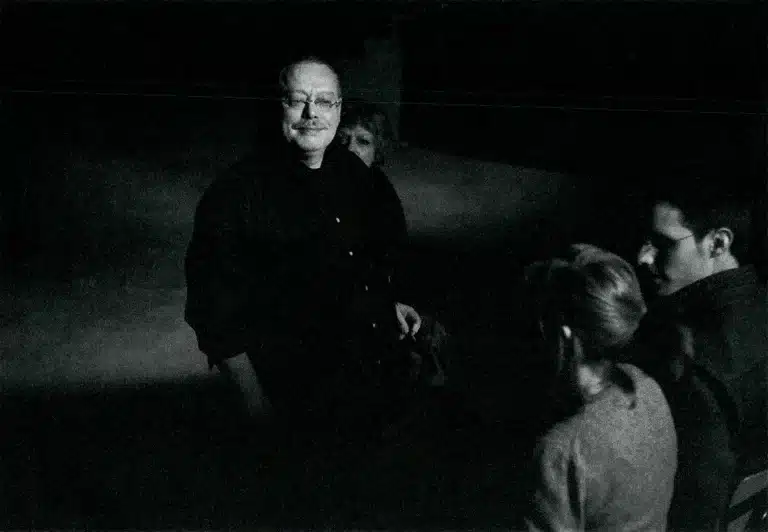 Jacques Delcuvellerie au Conservatoire de Liège. Photo Lou Hérion.