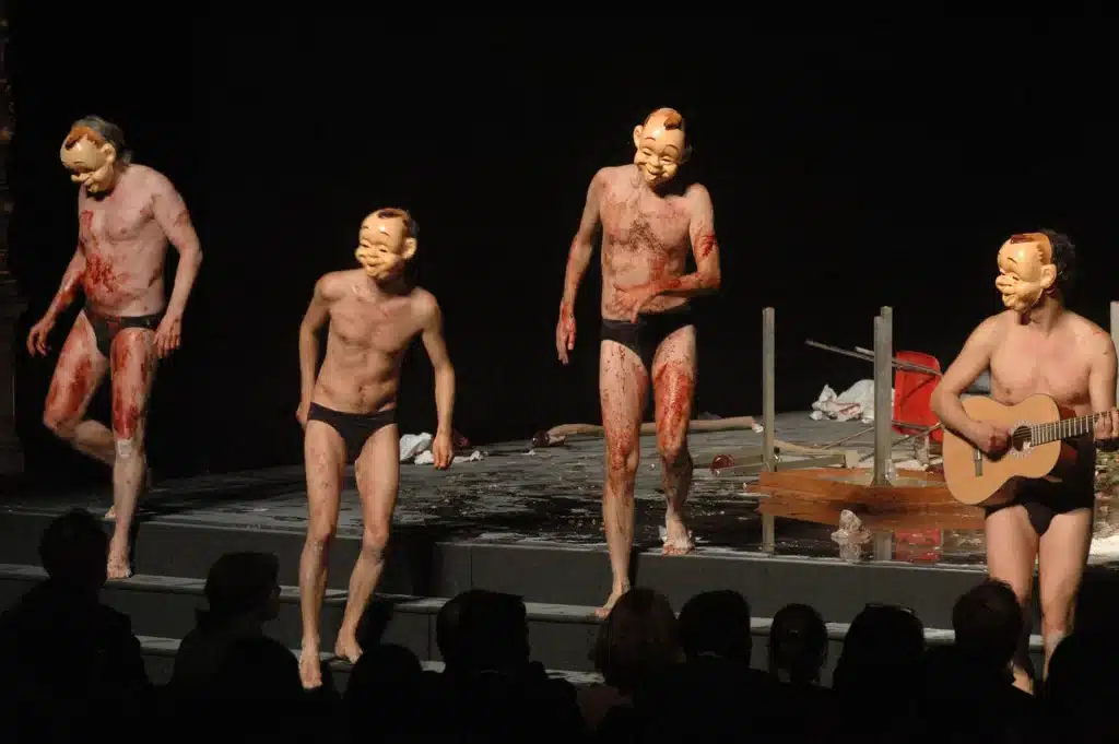 MACBETH de Shakespeare mise en scène Jürgen Gosch, Düsseldorfer Schauspielhaus, 1989. Photos Sonja Rothweiler.