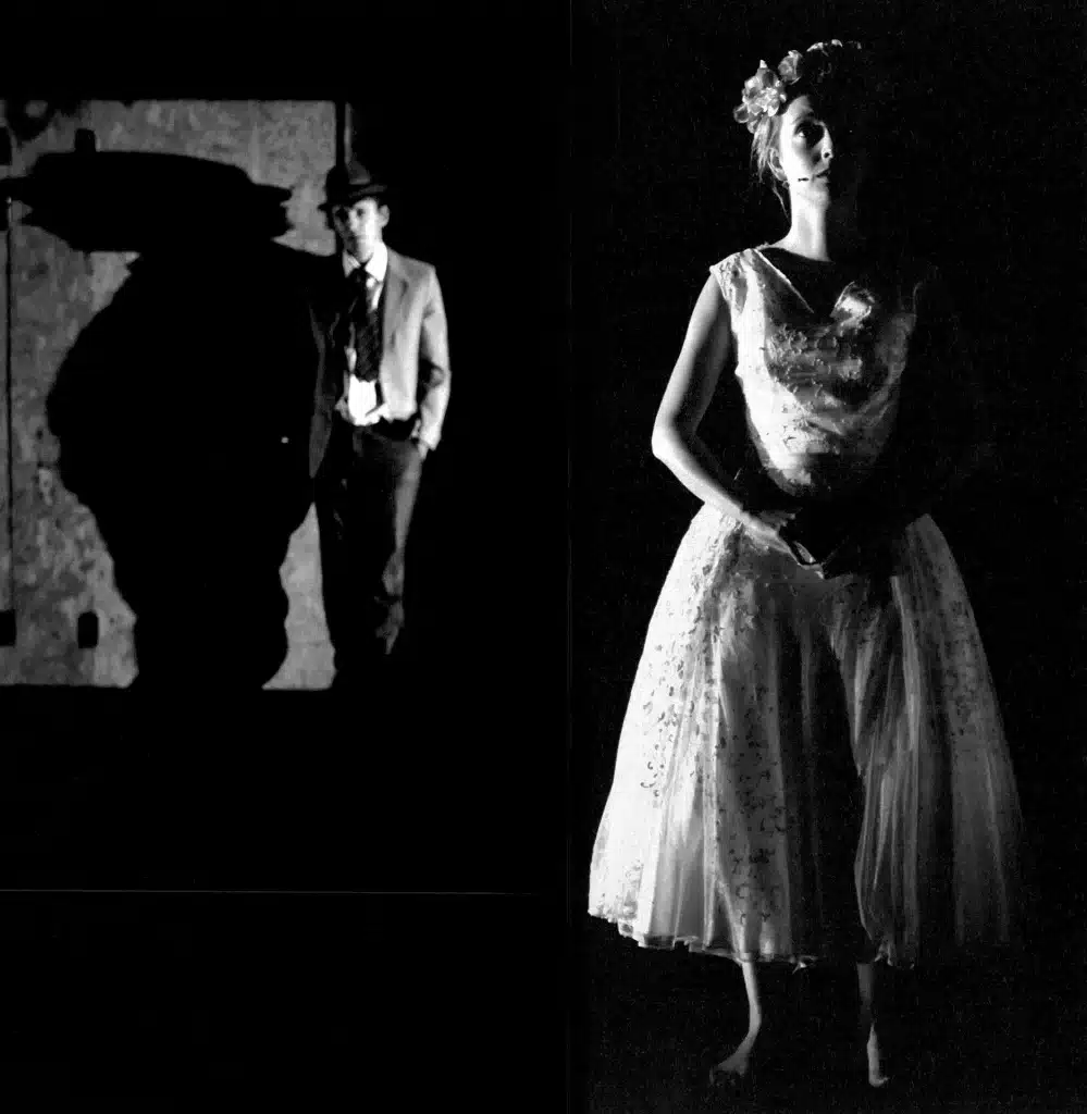 Vincent Minne et Marie Lecomte dans SHAKESPEARE IS DEAD, GET OVER 1T de Paul Pourveur, décor, lumières et mise en scène Philippe Sireuil, Théâtre National de Belgique, 2008. Photo Danièle Pierre