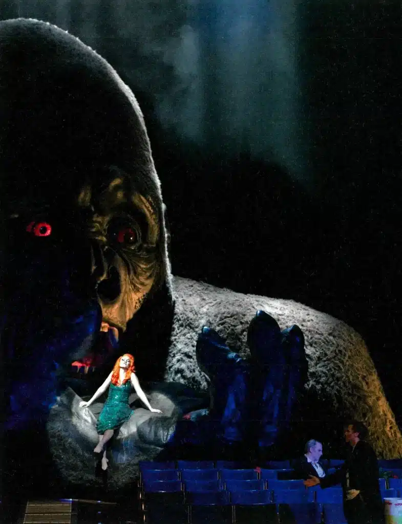 Angela Denoke, Charles Workman et Vincent le Texier dans L'Affaire Makropoulos de Leos Janaček. Direction musicale Tomas Hanus. Opéra National de Paris, 2009. Photo Eric Mahoudeau.
