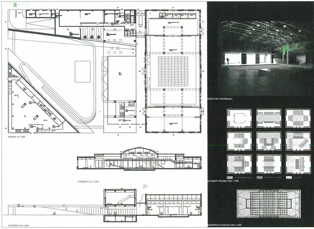 Le Centre culturel Nowy Teatr. Projet du cabinet d'architecture KKM Kozien Architekci.