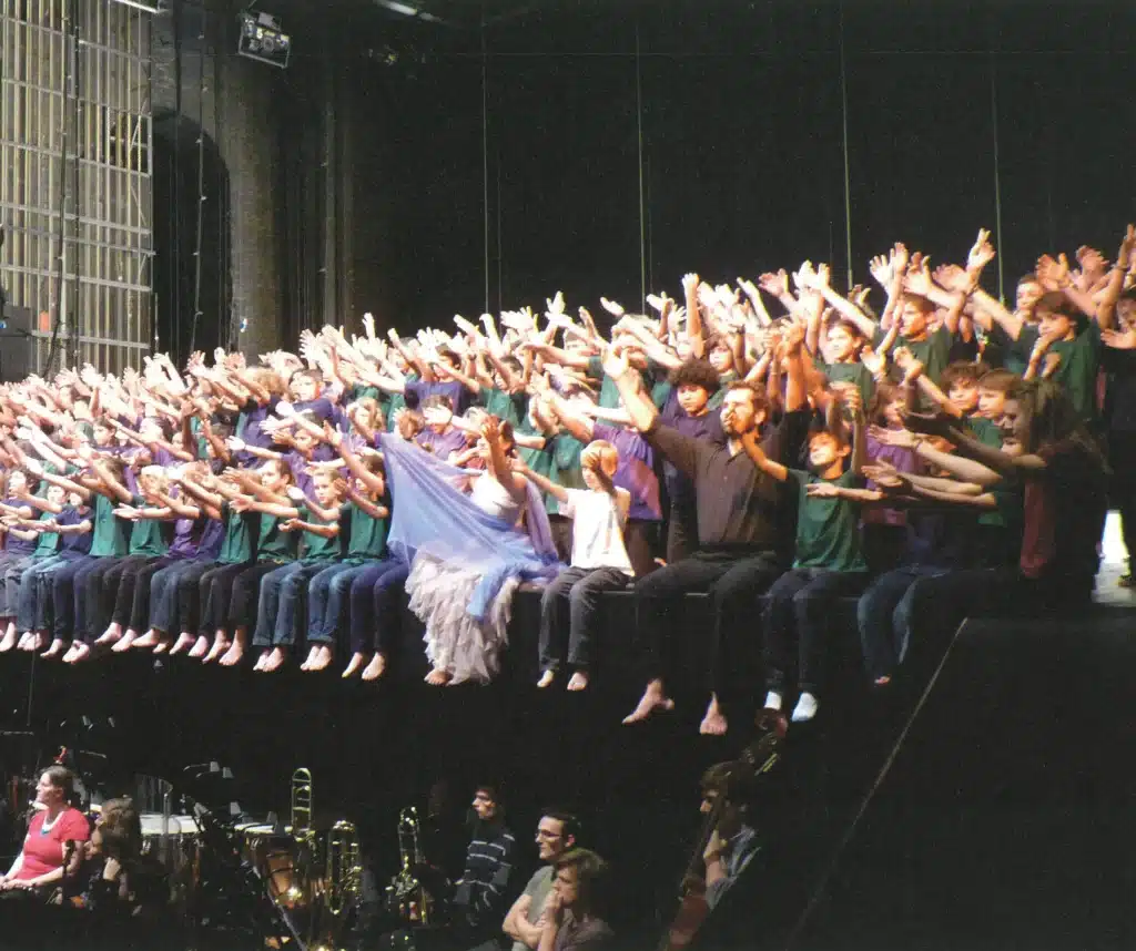 THE BRUSSELS REQUIEM, répétitions, direction musicale Howard Moody, mise en scène Isabelle Van In, La Monnaie (Bruxelles), novembre 2010. Photo D. R., La Monnaie — Bruxelles.