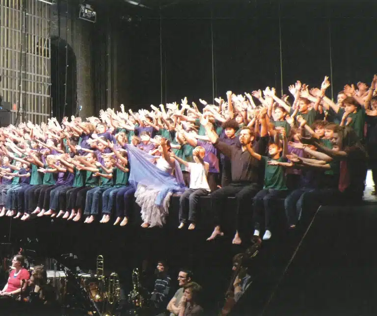 THE BRUSSELS REQUIEM, répétitions, direction musicale Howard Moody, mise en scène Isabelle Van In, La Monnaie (Bruxelles), novembre 2010. Photo D. R., La Monnaie — Bruxelles.
