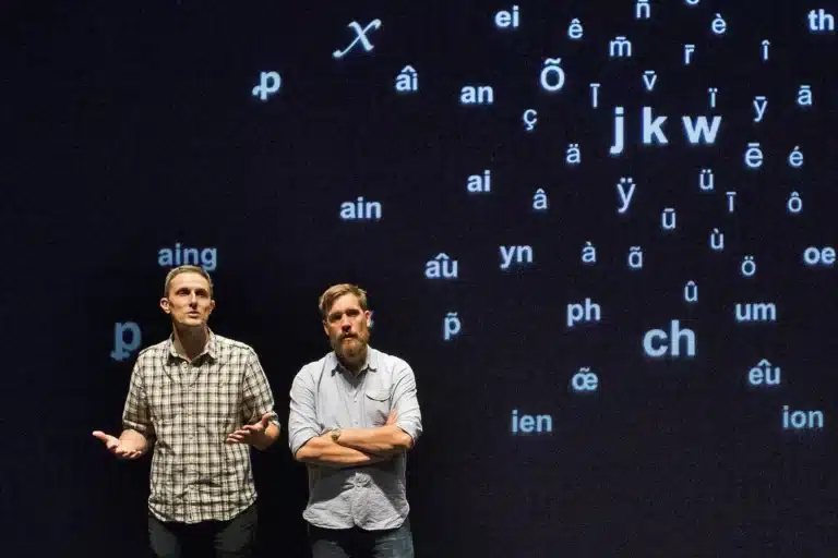Arnaud Hoedt et Jérôme Piron dans "La Convivialité", photo Véronique Vercheval