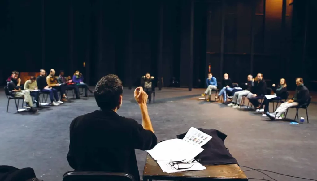 Répétitions de Ça ira (1) Fin de Louis, Théâtre des Amandiers, Nanterre, octobre 2015. ©Blandine Armand.