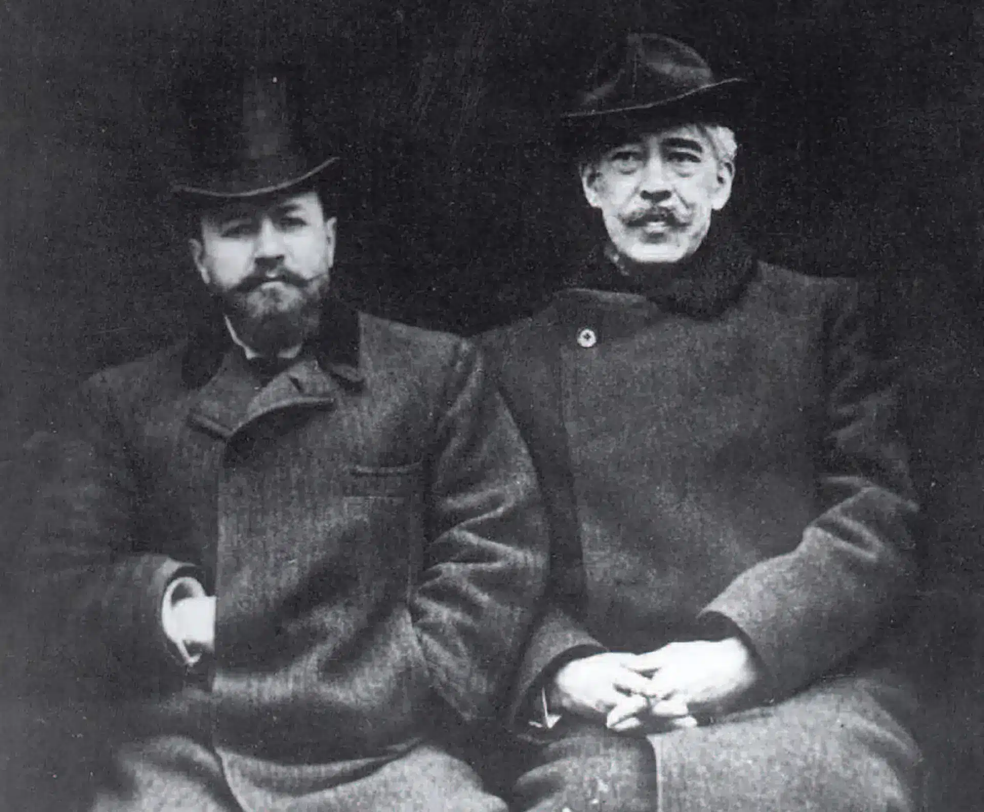 Nemirovitch-Dantchenko et Konstantin Stanislavski à Berlin en 1906 lors de la tournée du Théâtre d’Art. Photo Musée du Théâtre d’Art de Moscou.