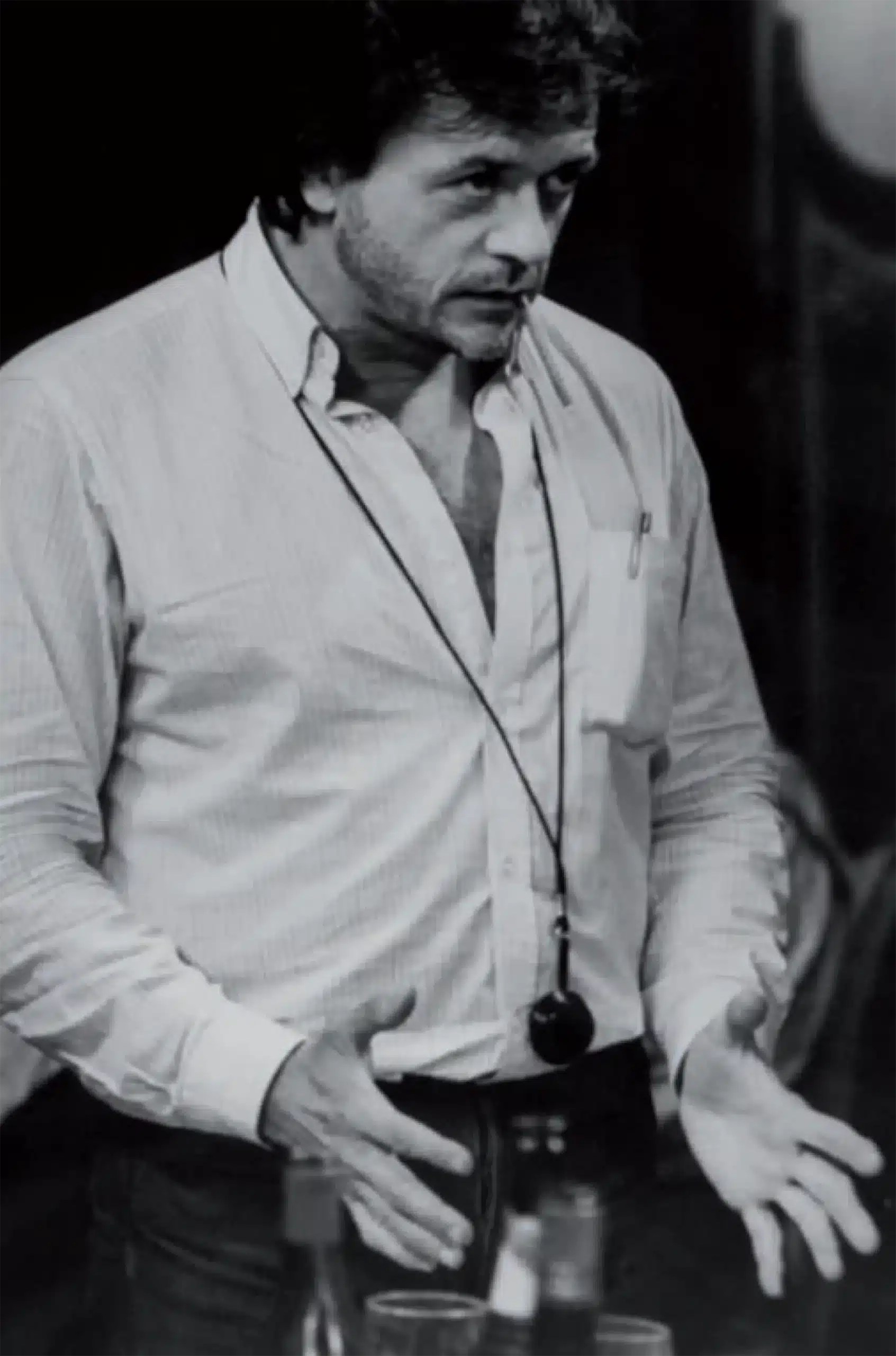 Patrice Chéreau dirige des acteurs à l’école de Nanterre Amandiers. Photo Caroline Parent / Agence Sygma.