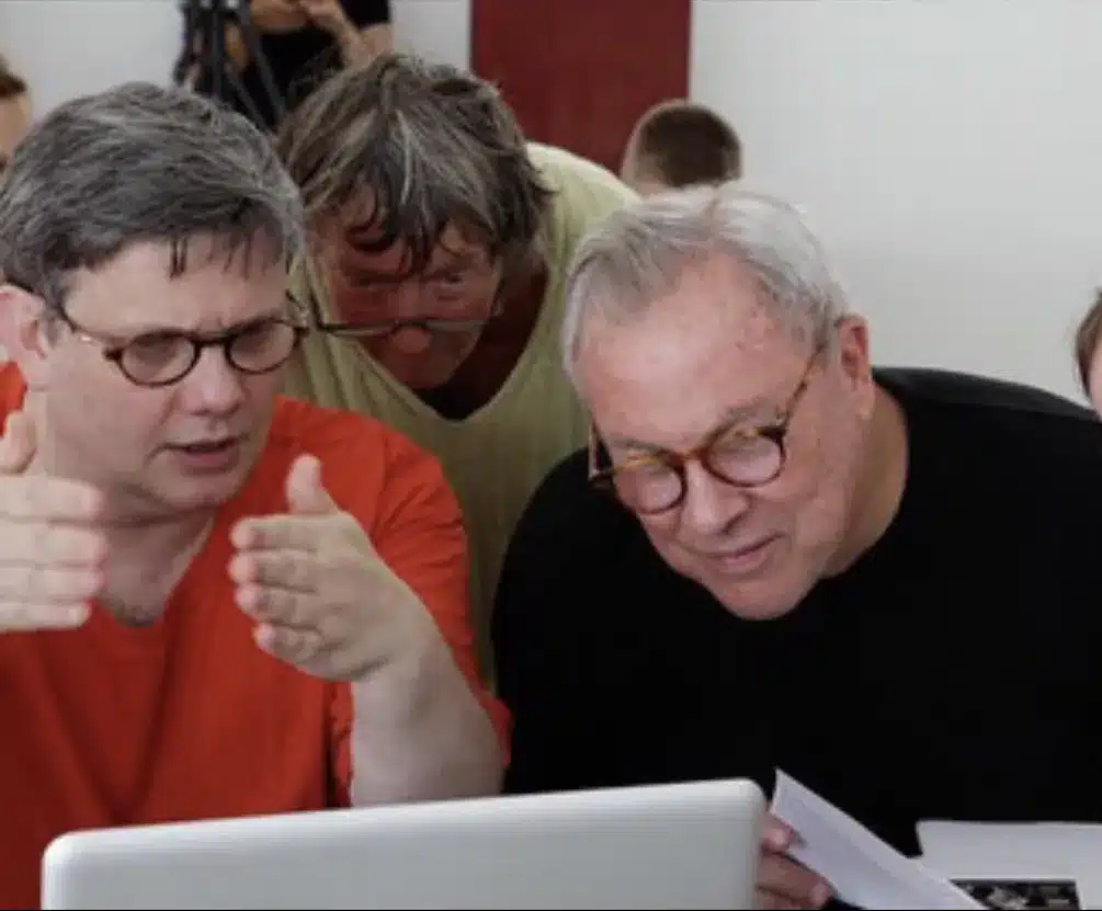 Giuseppe Frigeni et Robert Wilson à Watermill Center en 2000 © anonyme