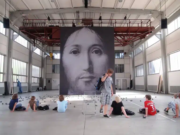 Répétitions Sul concetto... que j'ai reçu de Romeo (il l'avait pris lors de répétitions, c'est gratuit). Crédit Roméo Castellucci