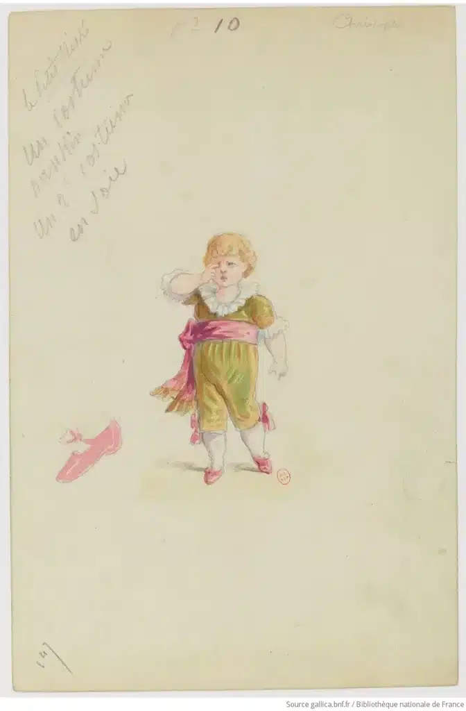 [Les prés Saint-Gervais, opéra-bouffe de Sardou, Gille: [Le petit Mistré?](Christophe) : [maquette de costume]